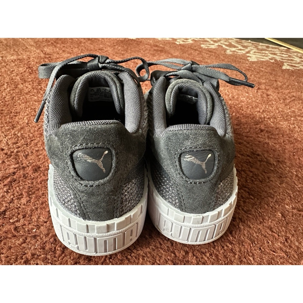 Puma Cali Suede Gray Lace Up Womens Sneakers Shoes Casual 8 - Picture 4 of 9